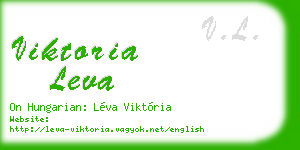 viktoria leva business card