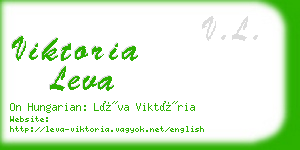 viktoria leva business card